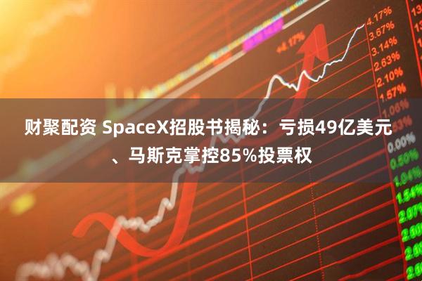 财聚配资 SpaceX招股书揭秘：亏损49亿美元 、马斯克掌控85%投票权